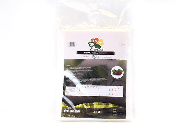 PEMI CORPORATION netkaná textília 17g/m², rozmer 4,2 x 10 m, farba biela