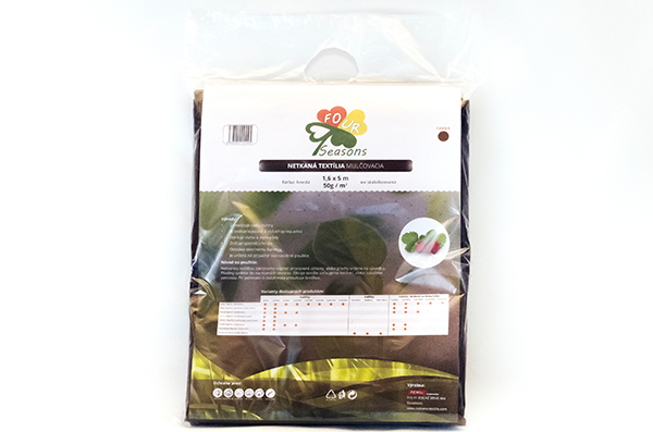 PEMI CORPORATION netkaná textília 50g/m², rozmer 1,6 x 5 m, farba HNEDÁ