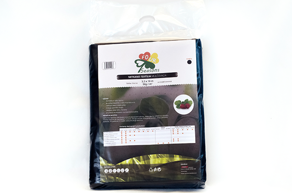 UV Netkaná textília čierna 50g/m² 3,2m x 10m UV Netkaná textília čierna 50g/m² 3,2m x 10m