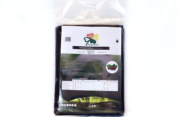PEMI CORPORATION netkaná textília 50g/m², rozmer 3,2 x 10 m, farba HNEDÁ