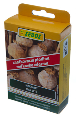 Mak siaty Major + značkovacia plodina reďkovka Stela, výsevný pásik 10 metrov Mak siaty Major + značkovacia plodina reďkovka Stela, výsevný pásik 10 metrov