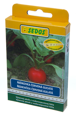 Reďkovka červená guľatá Middle East Giant (Obor z Aspernu), výsevný pásik 5 metrov Reďkovka červená guľatá Middle East Giant (Obor z Aspernu), výsevný pásik 5 metrov