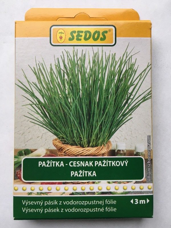 Pažítka pražská, výsevný pásik 3 metre Pažítka pražská, výsevný pásik 3 metre