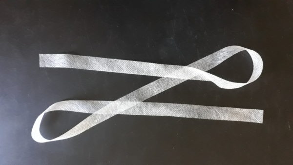 Pásik z netkanej textílie 30 g/m², 1,6 x 90 cm, 1 pár Pásik z netkanej textílie 30 g/m², 1,6 x 90 cm, 1 pár
